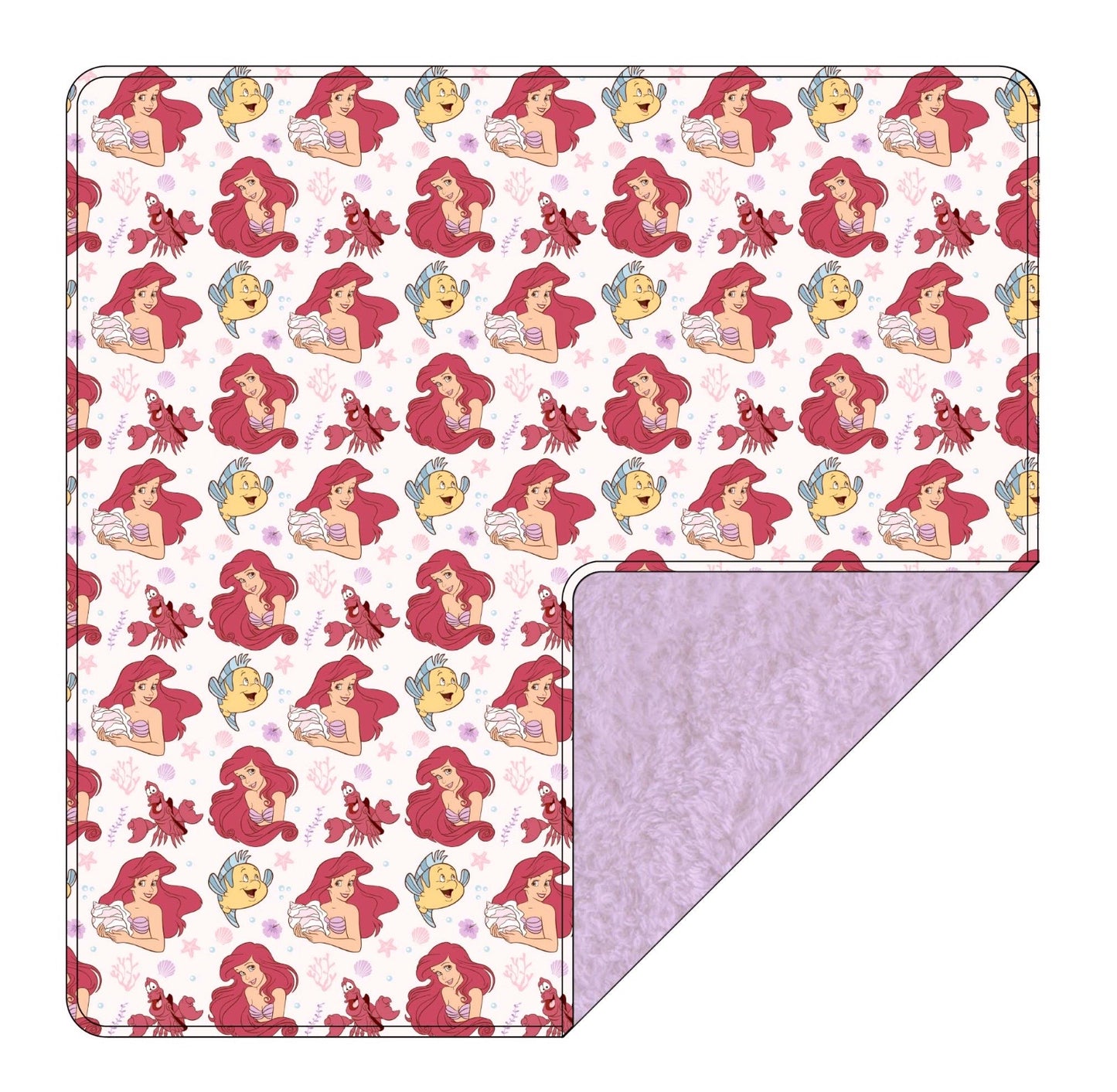 Coral Cutie: Velvet Plush Blanket