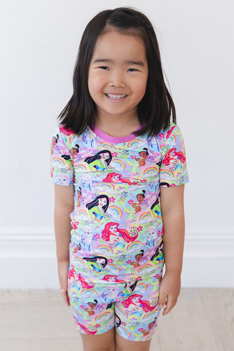 Rainbow Royal - Biker Short Set