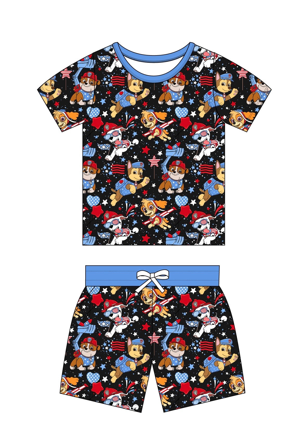 Red, Woof & Blue: Pocket Short & Tee
