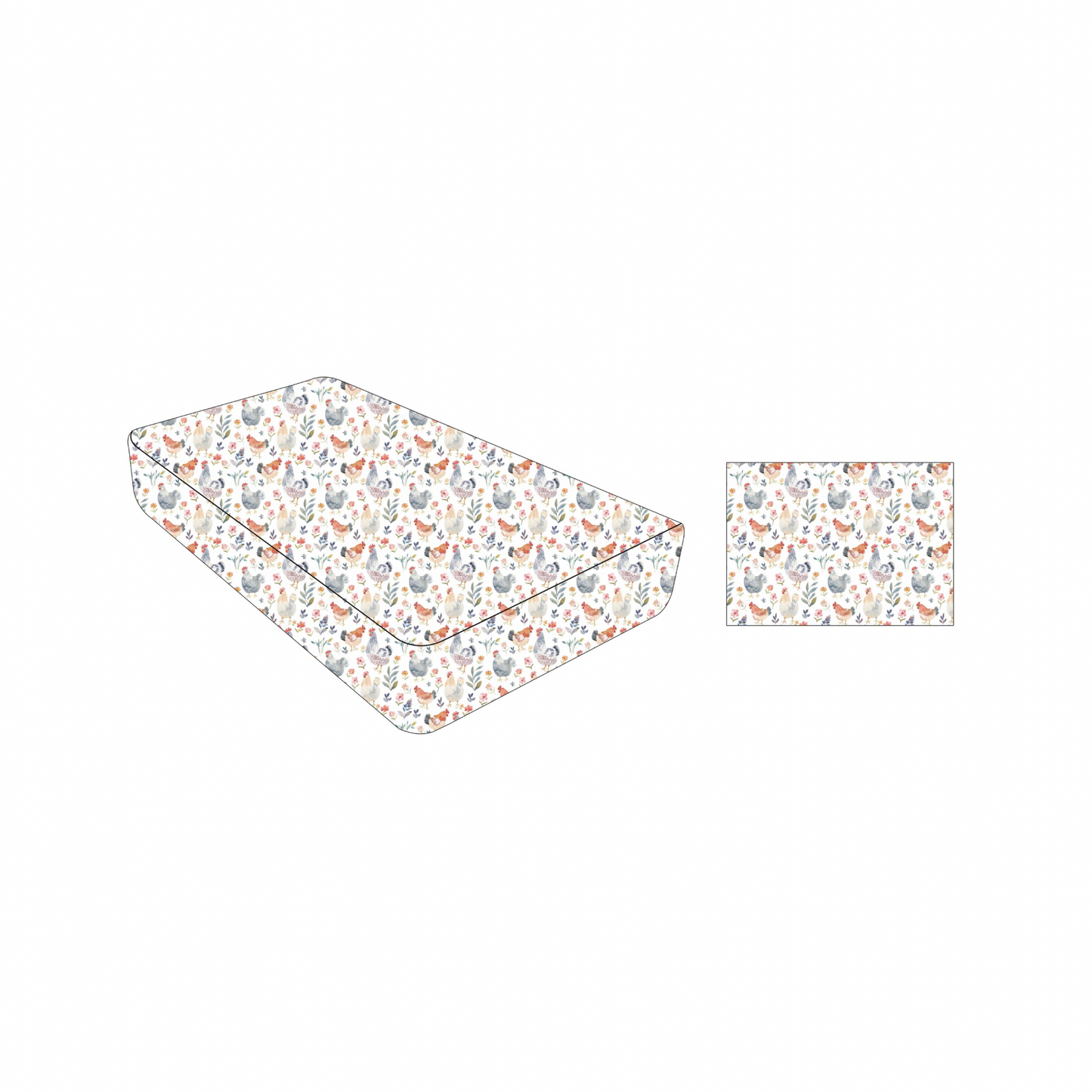 Chickadee: Twin Fitted Sheet & Pillow Case