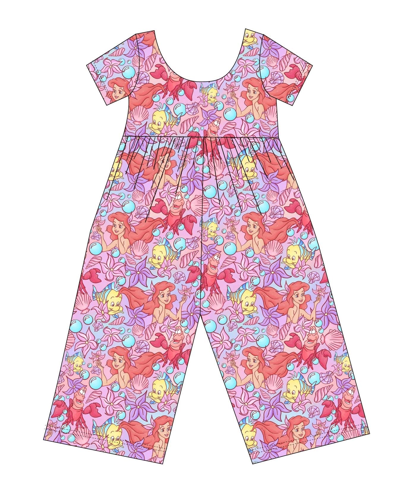 Saltwater Princess - Wide-leg Romper