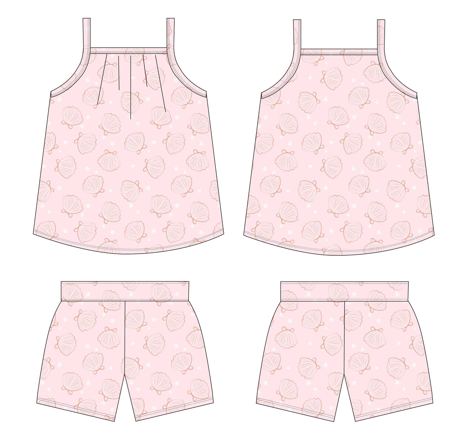 Coastal: Tank Short Set
