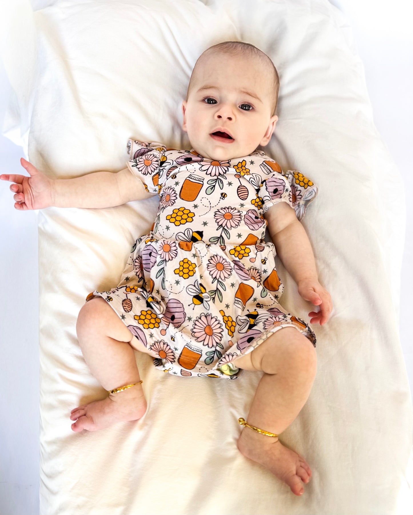 Sweet Honey Bee: Bodysuit Twirl Dress