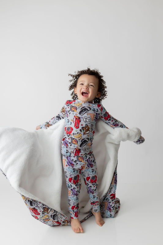 Pit Stop Party Plush Blanket