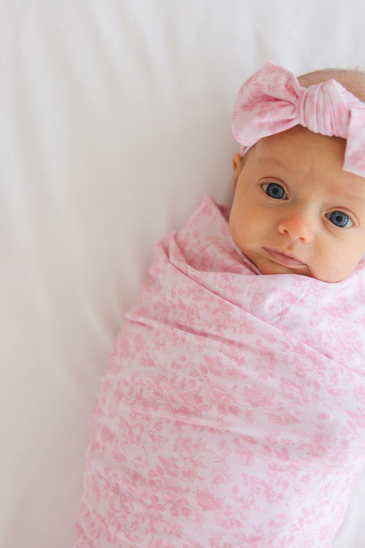 Pink Toile - Lightweight Blanket