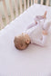 Pink Stripes - Crib Sheet