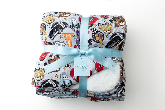 Pit Stop Party Plush Blanket