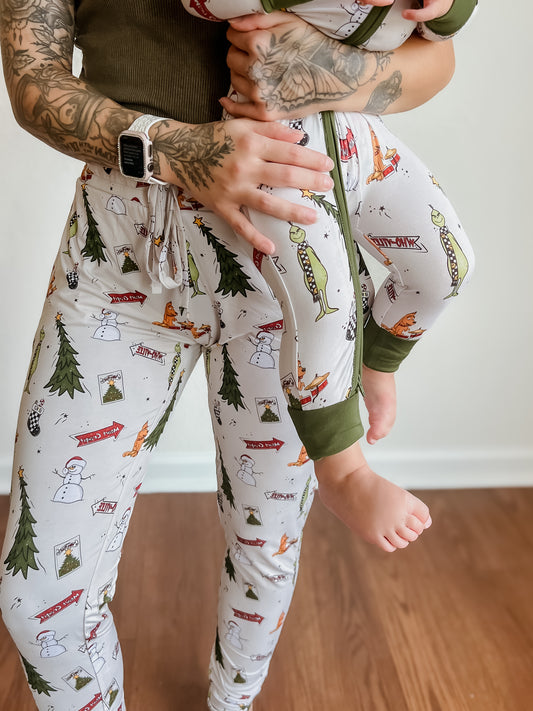 "Holiday-Hooby-Whaty" Mom Jogger