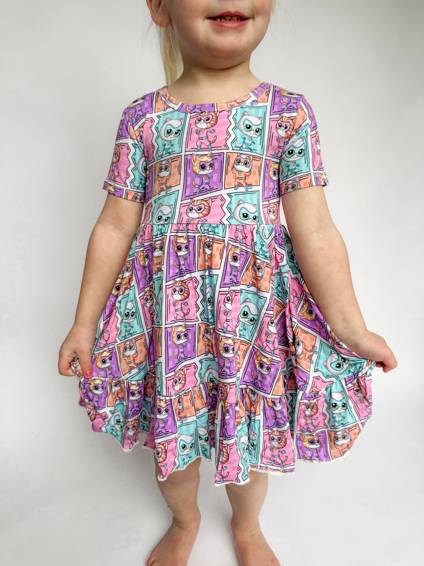 Purr-fect Heroes: Ruffle Dress