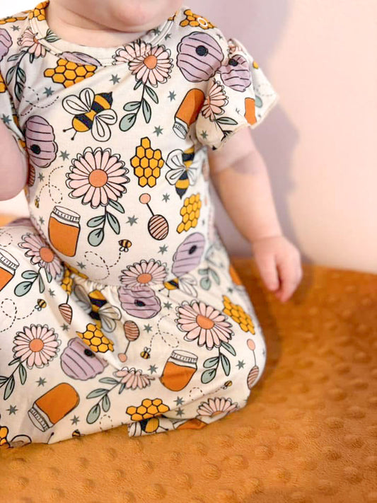 Sweet Honey Bee: Bodysuit Twirl Dress