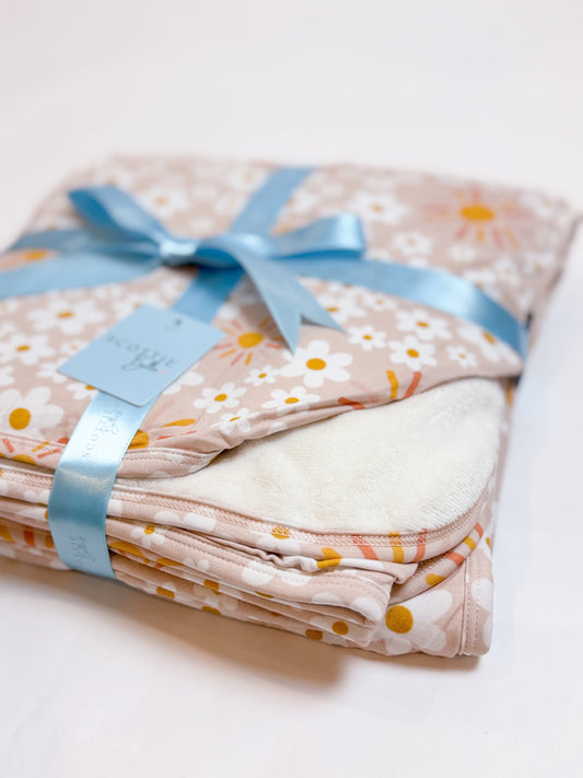 Sun Daised: Light Velvet Plush Blanket