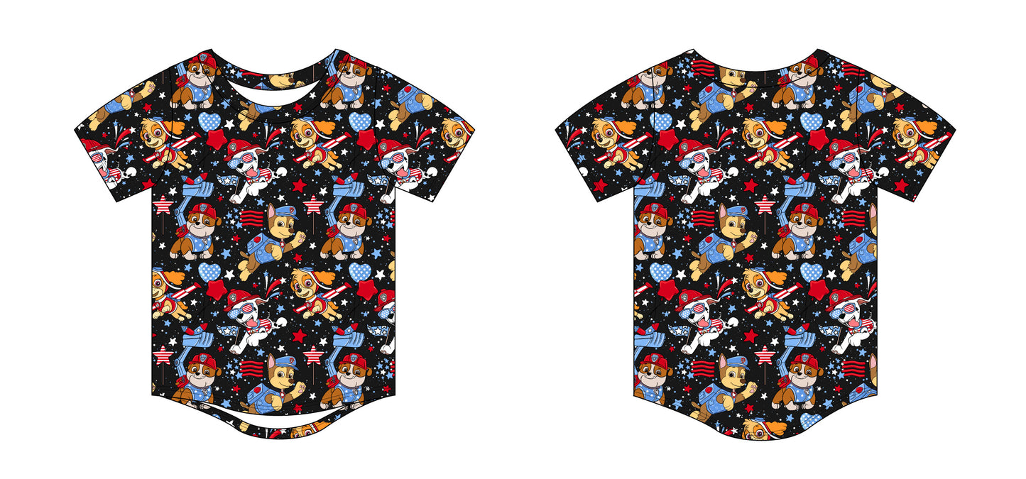 Essential T-Shirt: Red, Woof & Blue