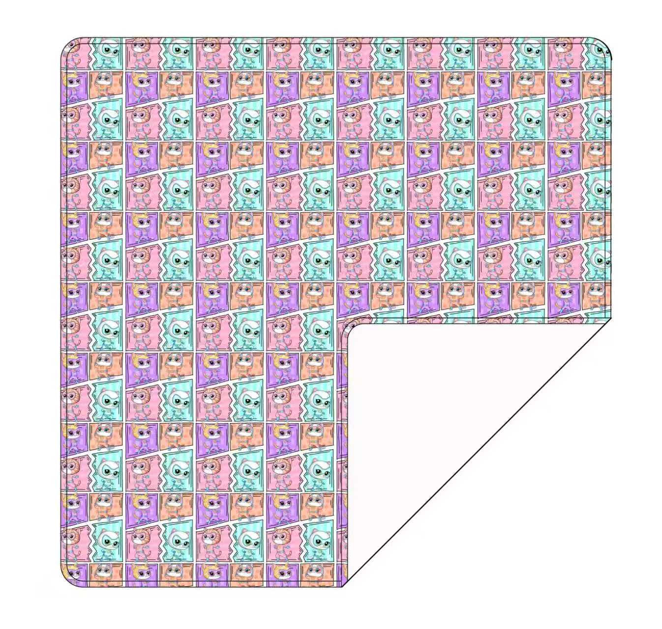Purr-fect Heroes: Lightweight Blanket