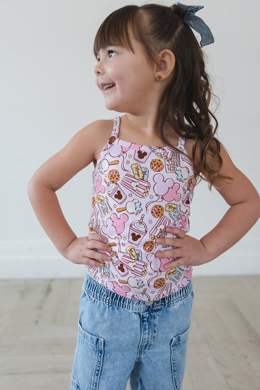 Snacks (pink) - Bamboo Tank