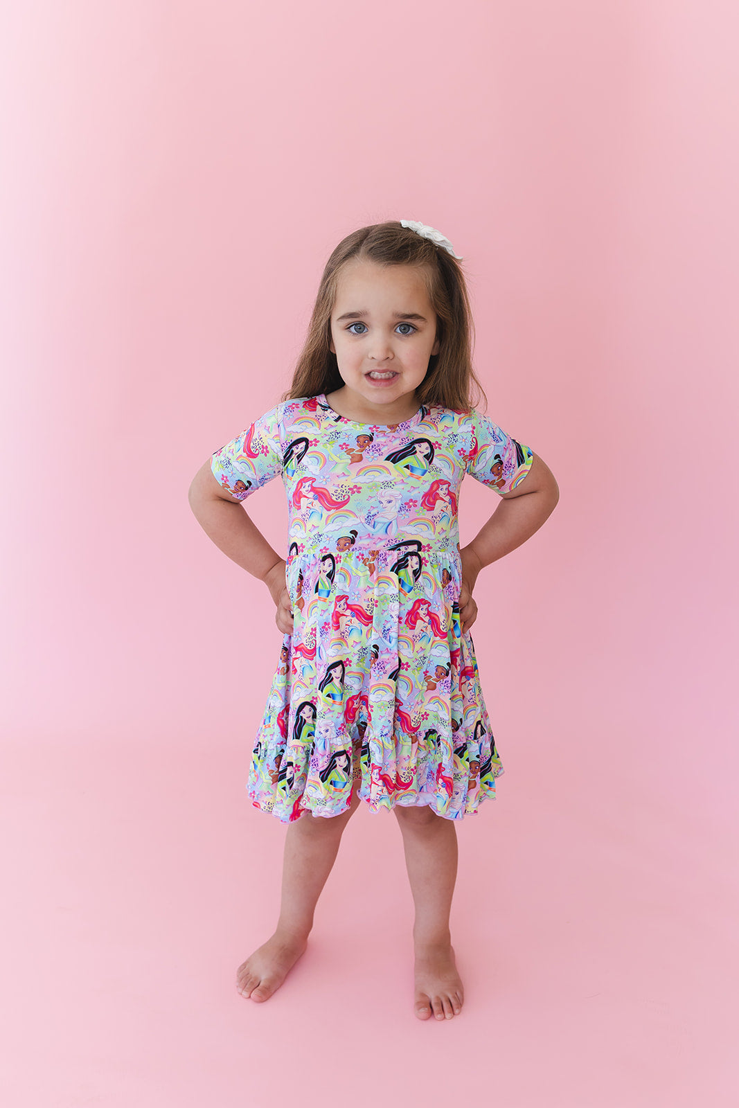 Rainbow Royal - Ruffle Dress
