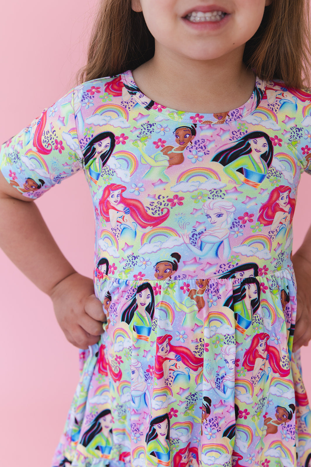 Rainbow Royal - Ruffle Dress