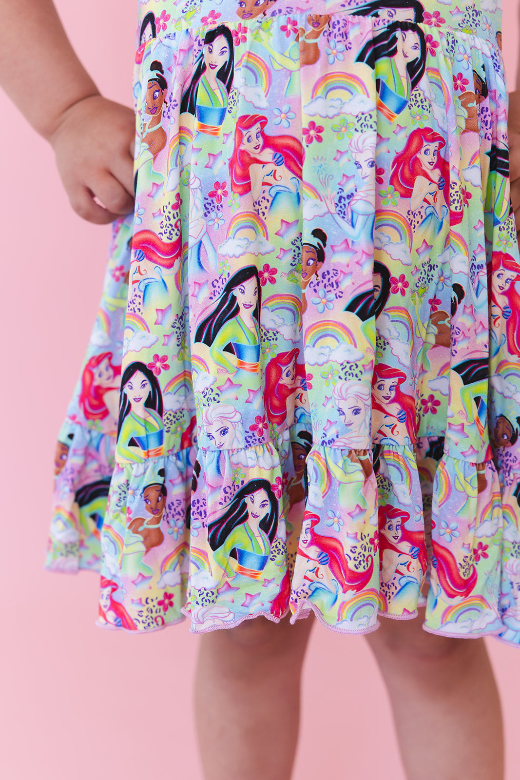 Rainbow Royal - Ruffle Dress