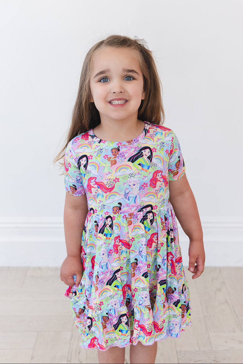 Rainbow Royal - Ruffle Dress