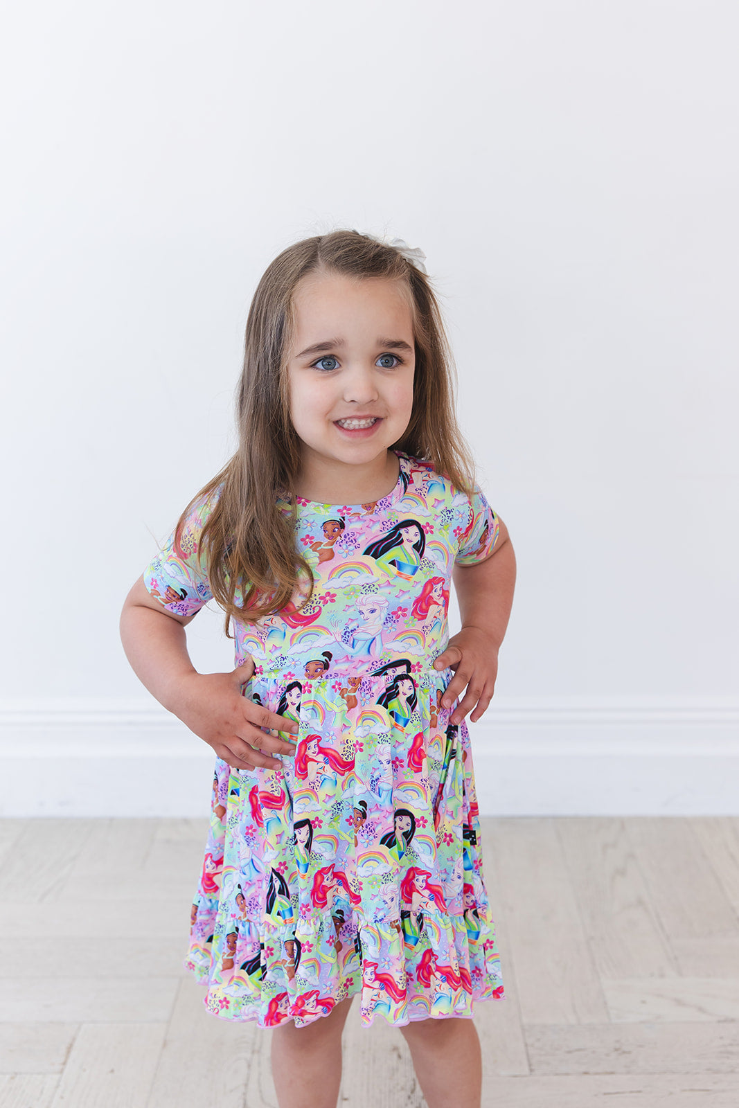 Rainbow Royal - Ruffle Dress