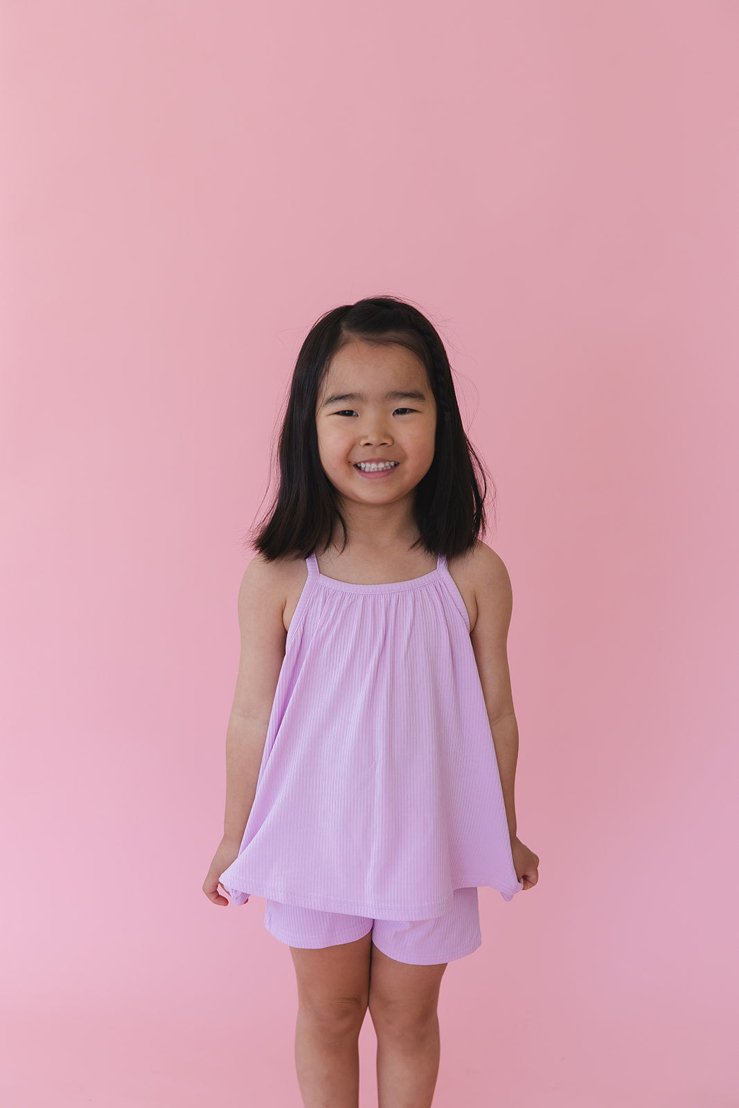 (SOLID, ribbed) Saltwater Princess - Tank Short Set