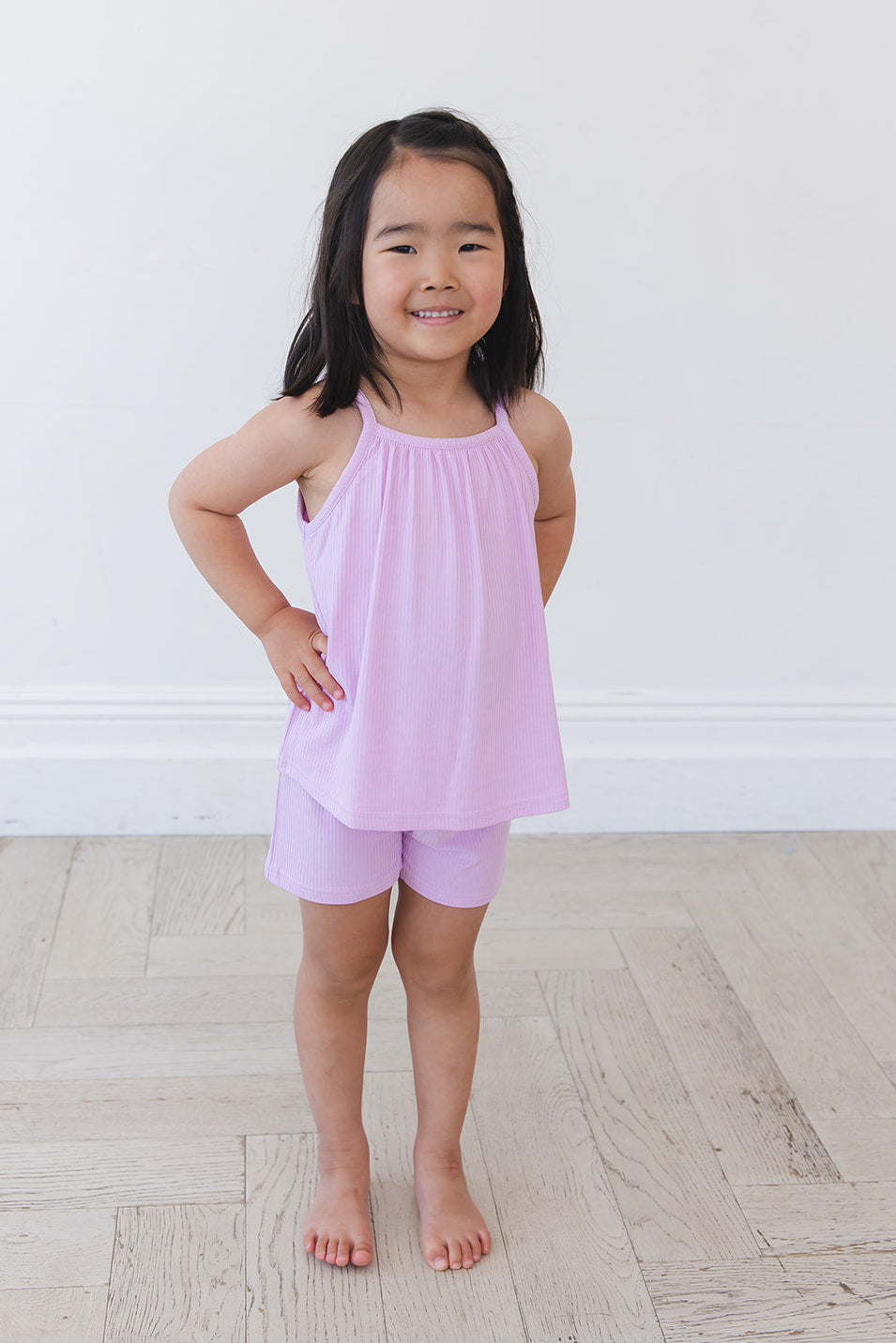 (SOLID, ribbed) Saltwater Princess - Tank Short Set