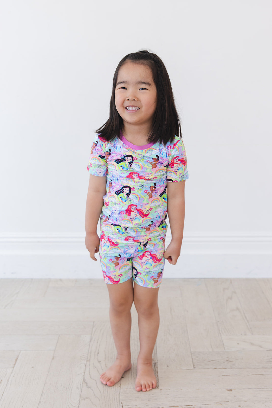 Rainbow Royal - Biker Short Set