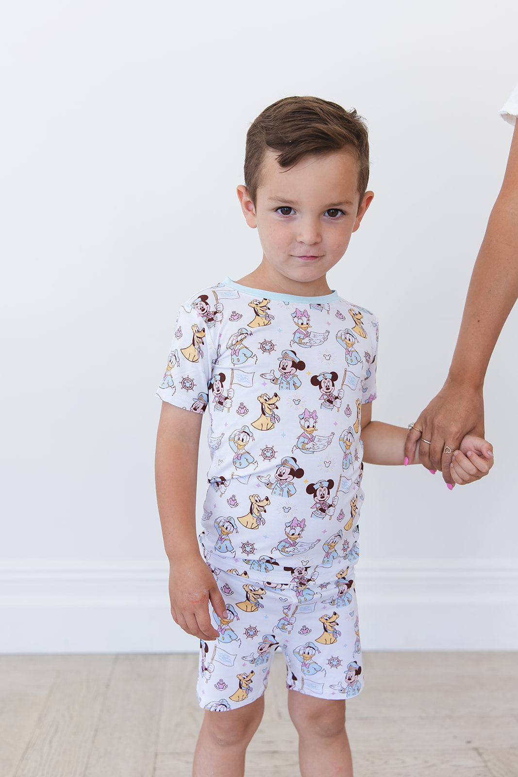 (BLUE) Adventure Ahoy - Biker Short Set