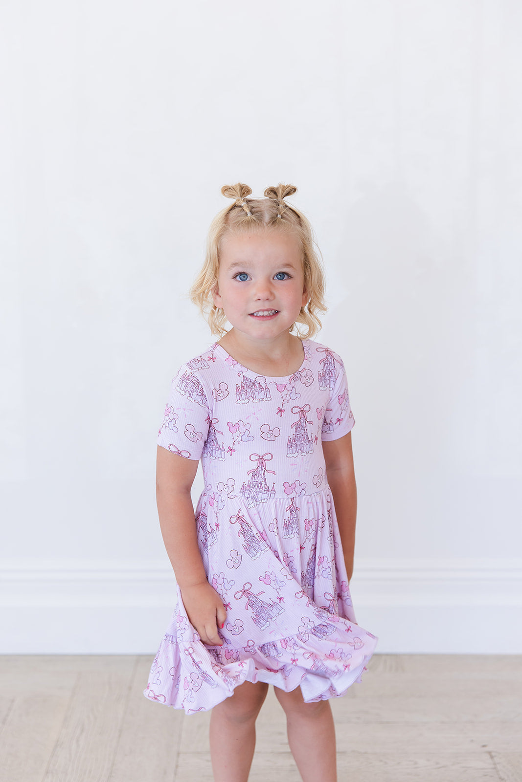Coquette Castles (ribbed) - Ruffle Dress