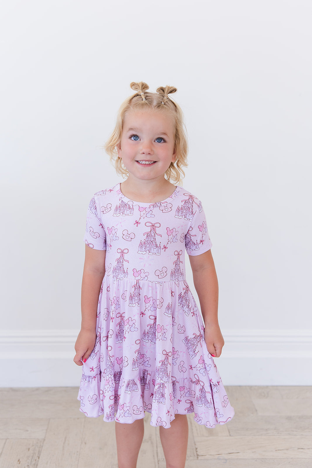 Coquette Castles (ribbed) - Ruffle Dress