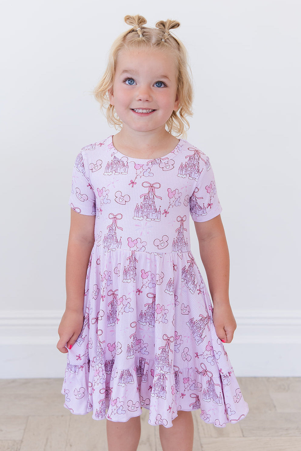 Coquette Castles (ribbed) - Ruffle Dress