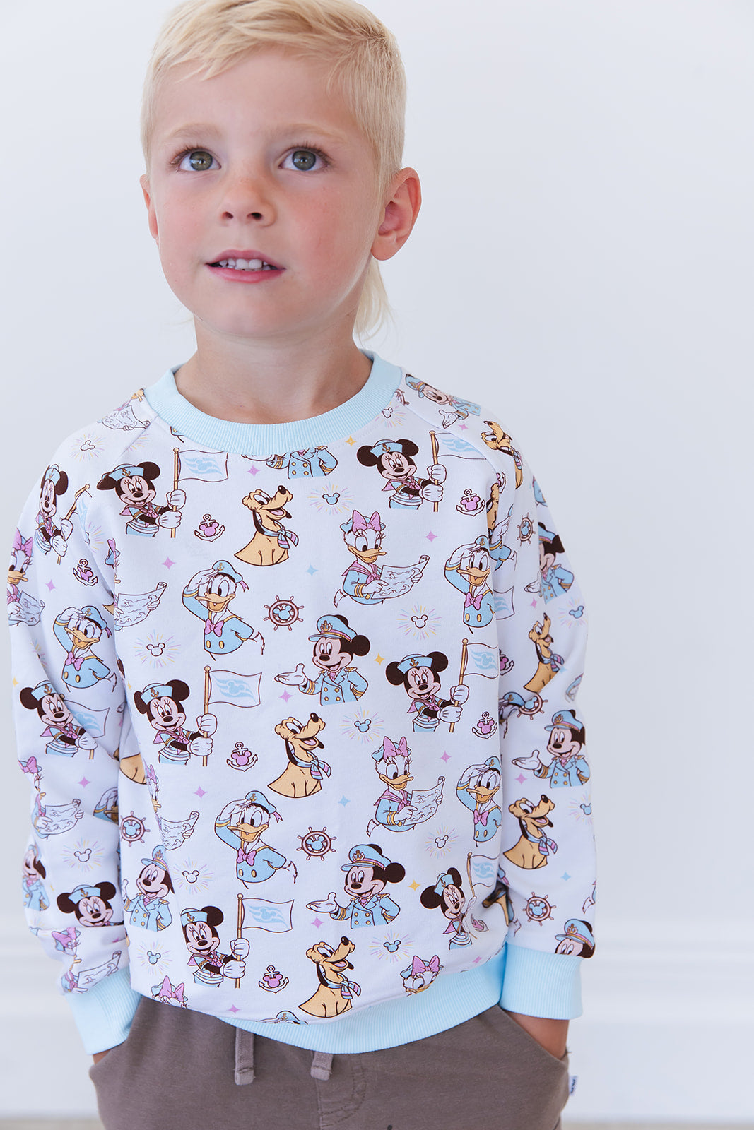 (BLUE) Adventure Ahoy - Define Terry Sweatshirt