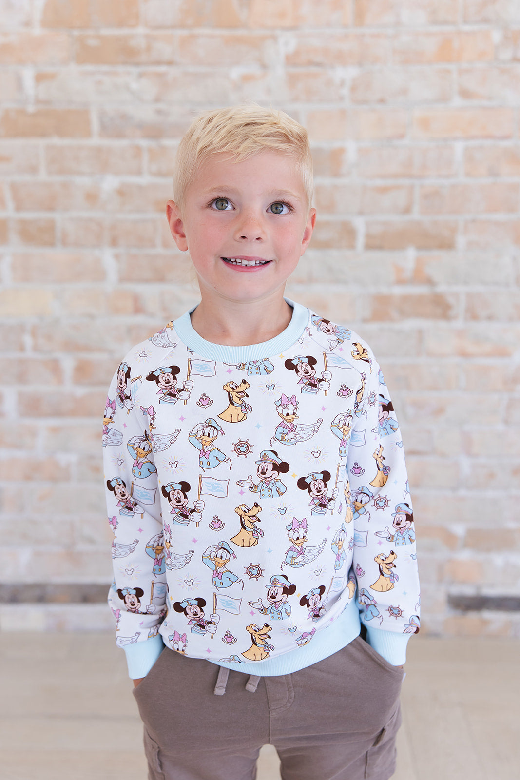 (BLUE) Adventure Ahoy - Define Terry Sweatshirt