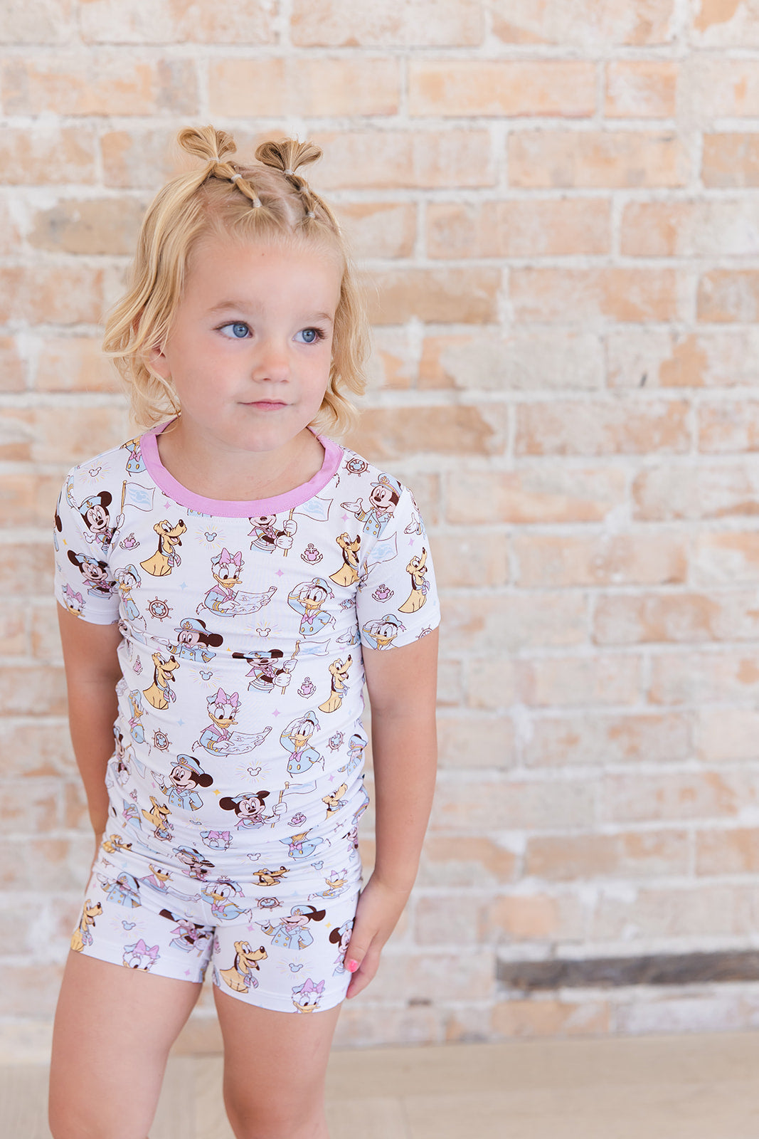 (PINK) Adventure Ahoy - Biker Short Set