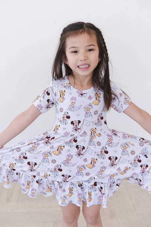 Adventure Ahoy - Ruffle Dress
