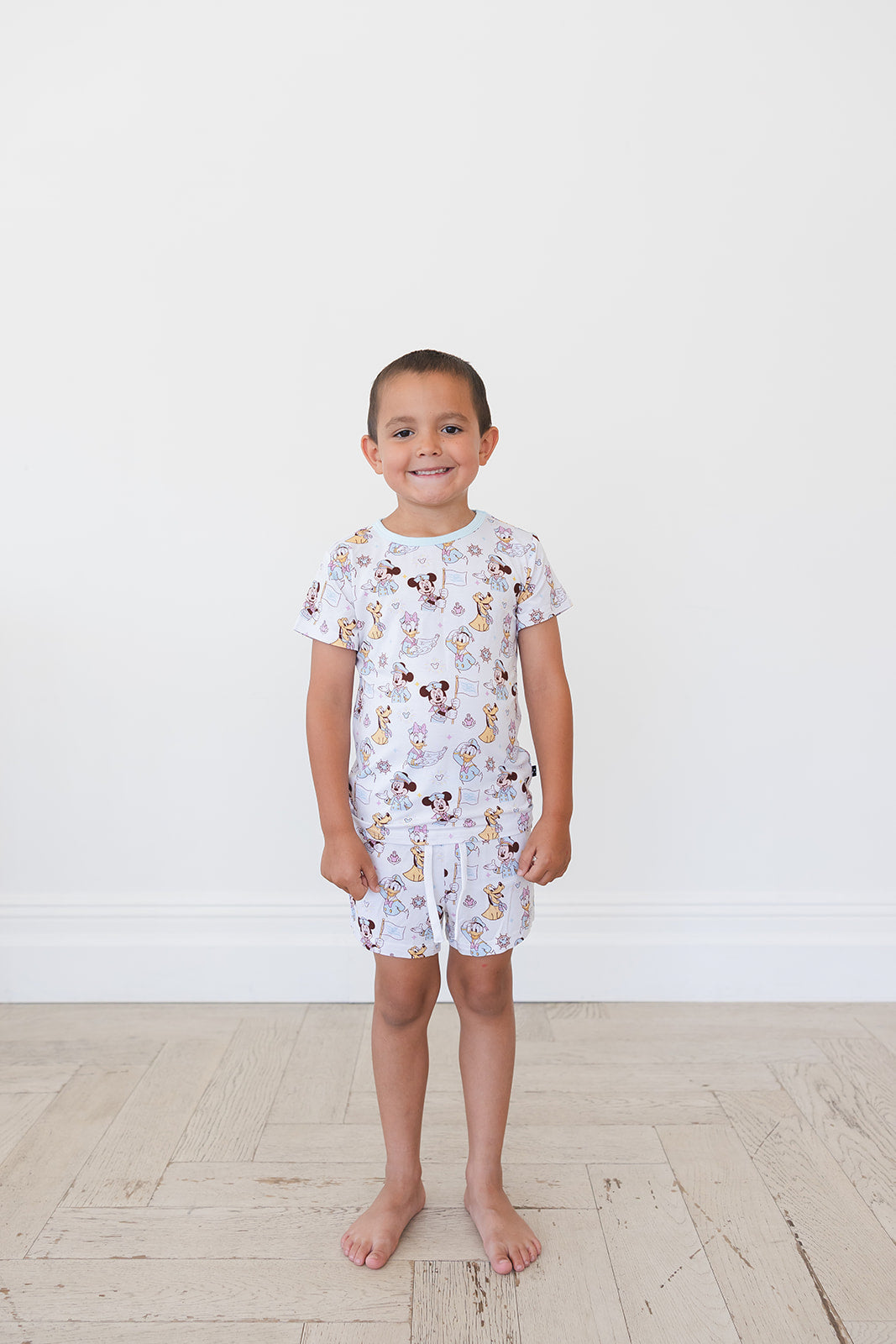 (BLUE) Adventure Ahoy - Pocket Short Set