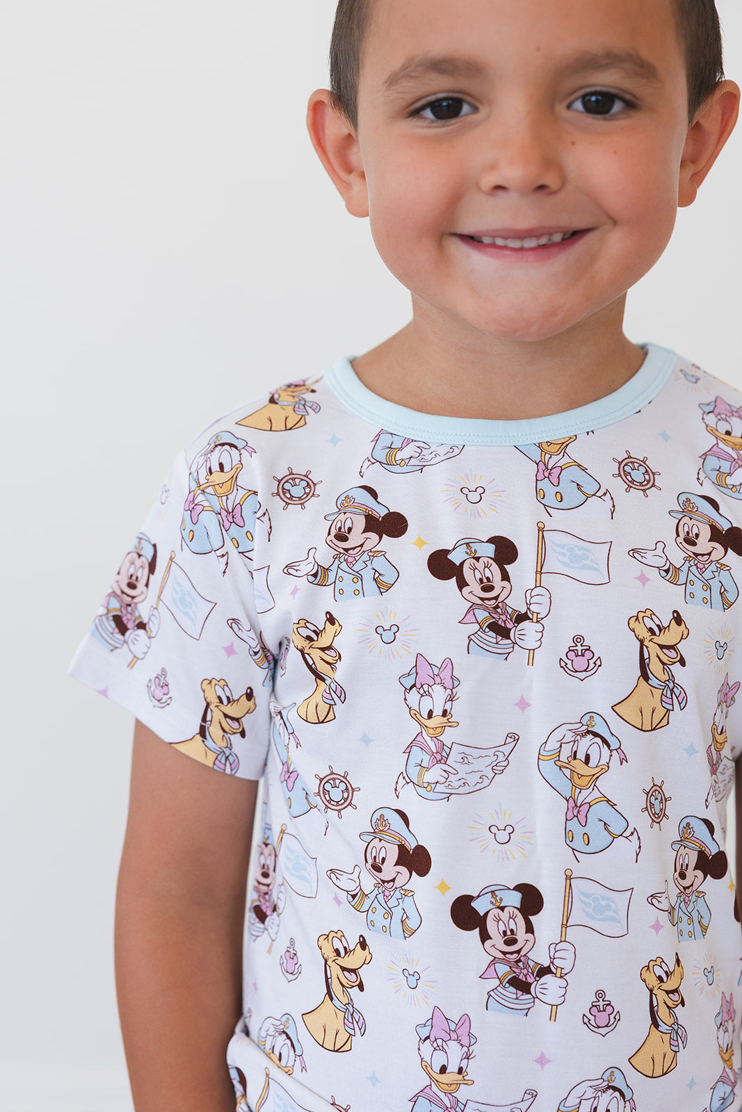 (BLUE) Adventure Ahoy - Pocket Short Set
