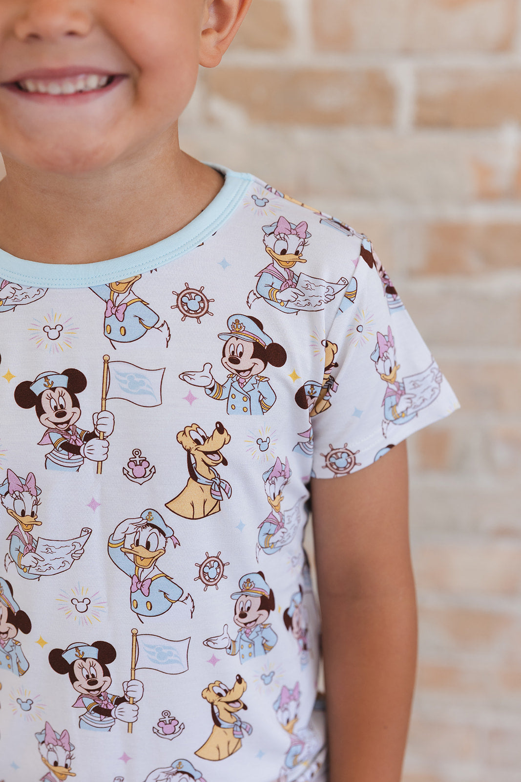 (BLUE) Adventure Ahoy - Pocket Short Set