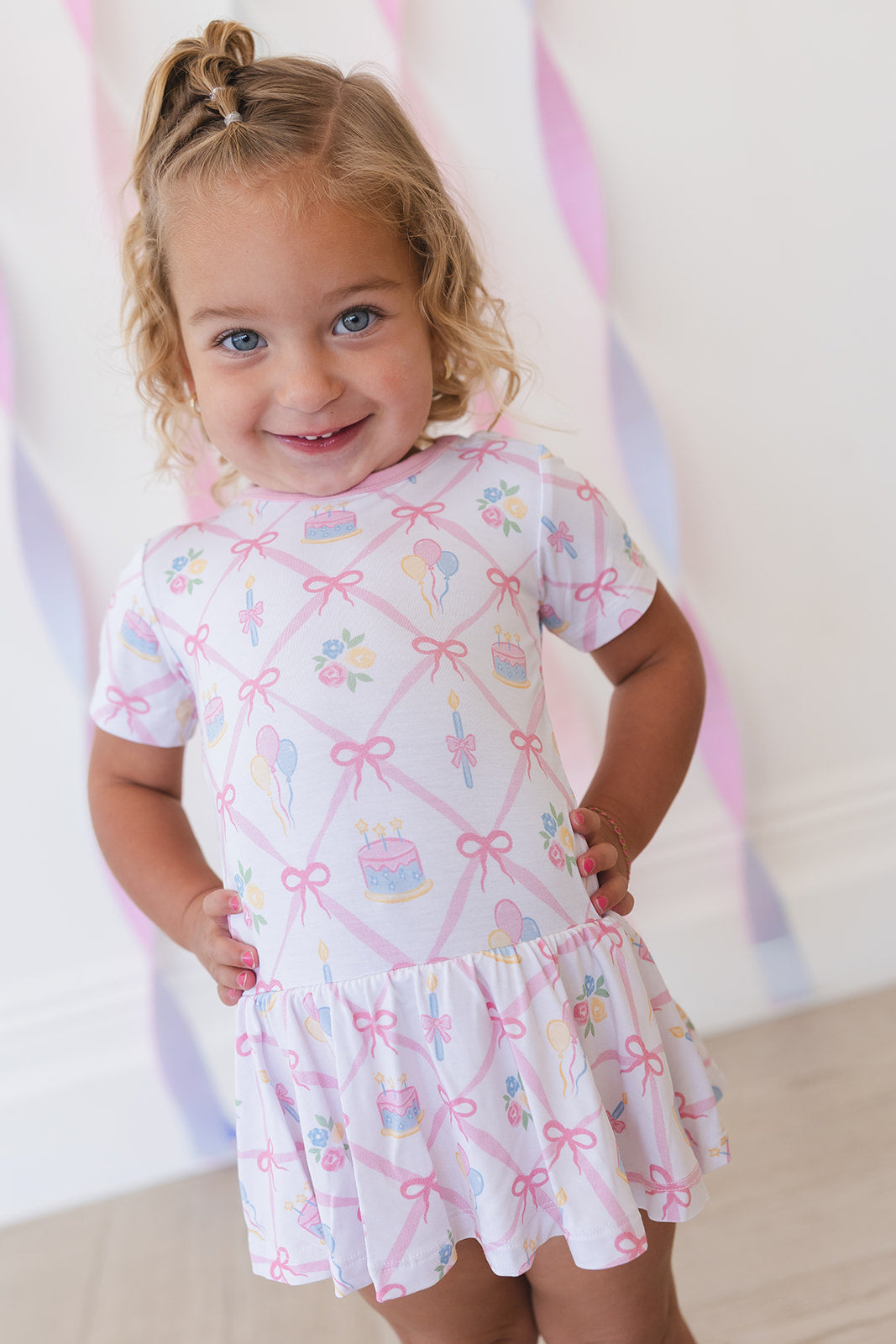 (PINK) Birthday - Bodysuit Dress
