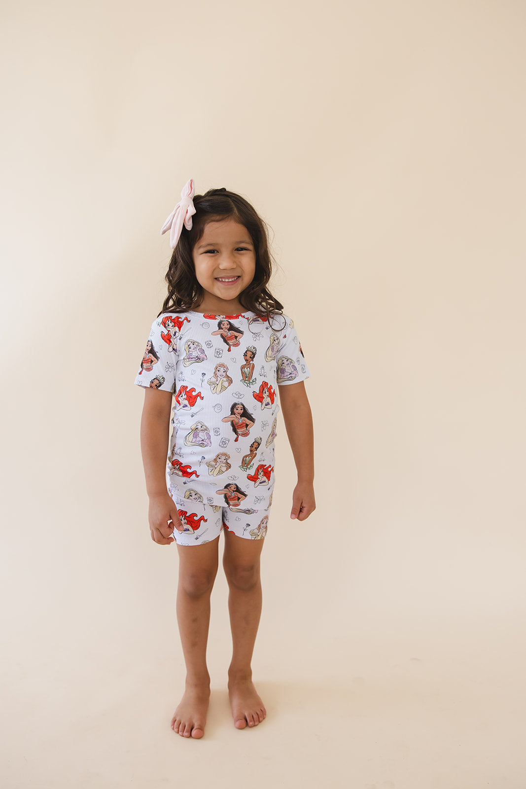 Doodle Princess (ribbed) - Biker Short Set