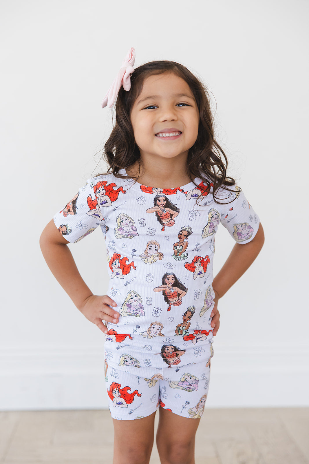 Doodle Princess (ribbed) - Biker Short Set