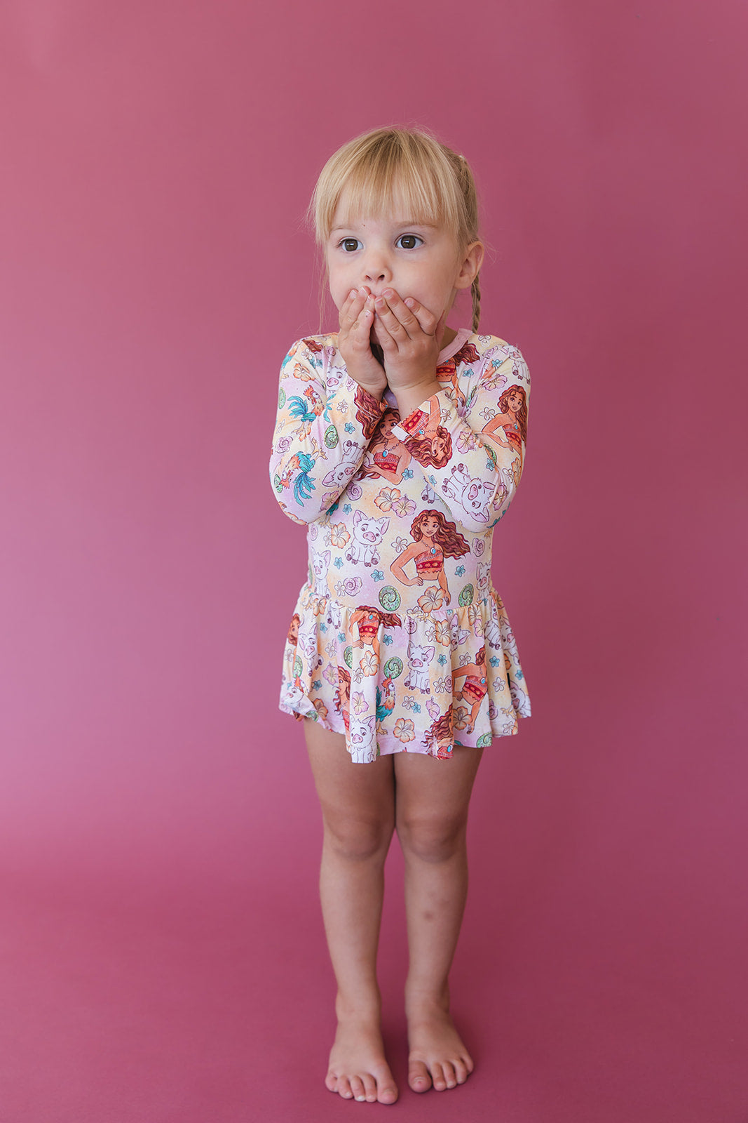 (PINK) Beyond the Reef - Bodysuit Dress