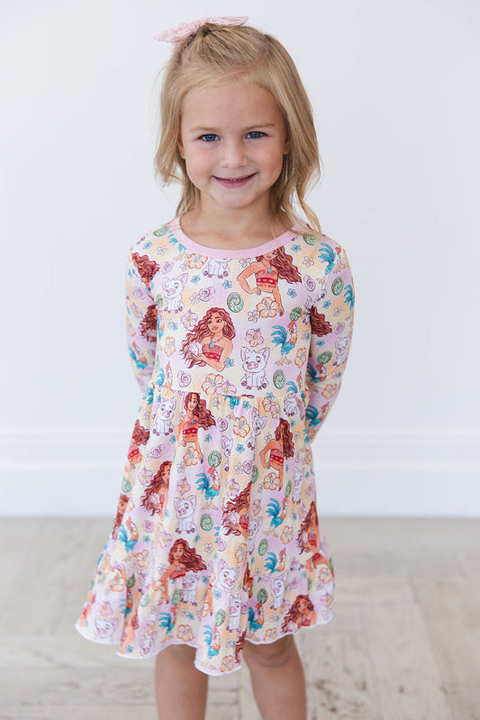 (PINK) Beyond the Reef - Ruffle Dress