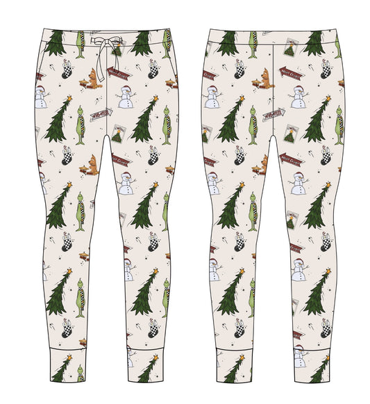 "Holiday-Hooby-Whaty" Mom Jogger