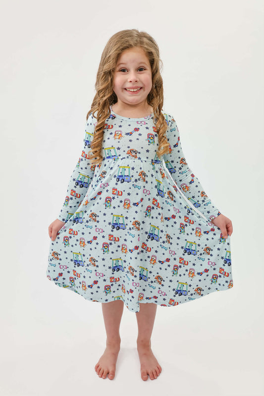 The Grannies: Long Sleeve Skater Dress