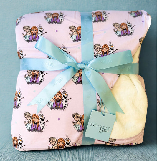 Pink Frost: Velvet Plush Blanket