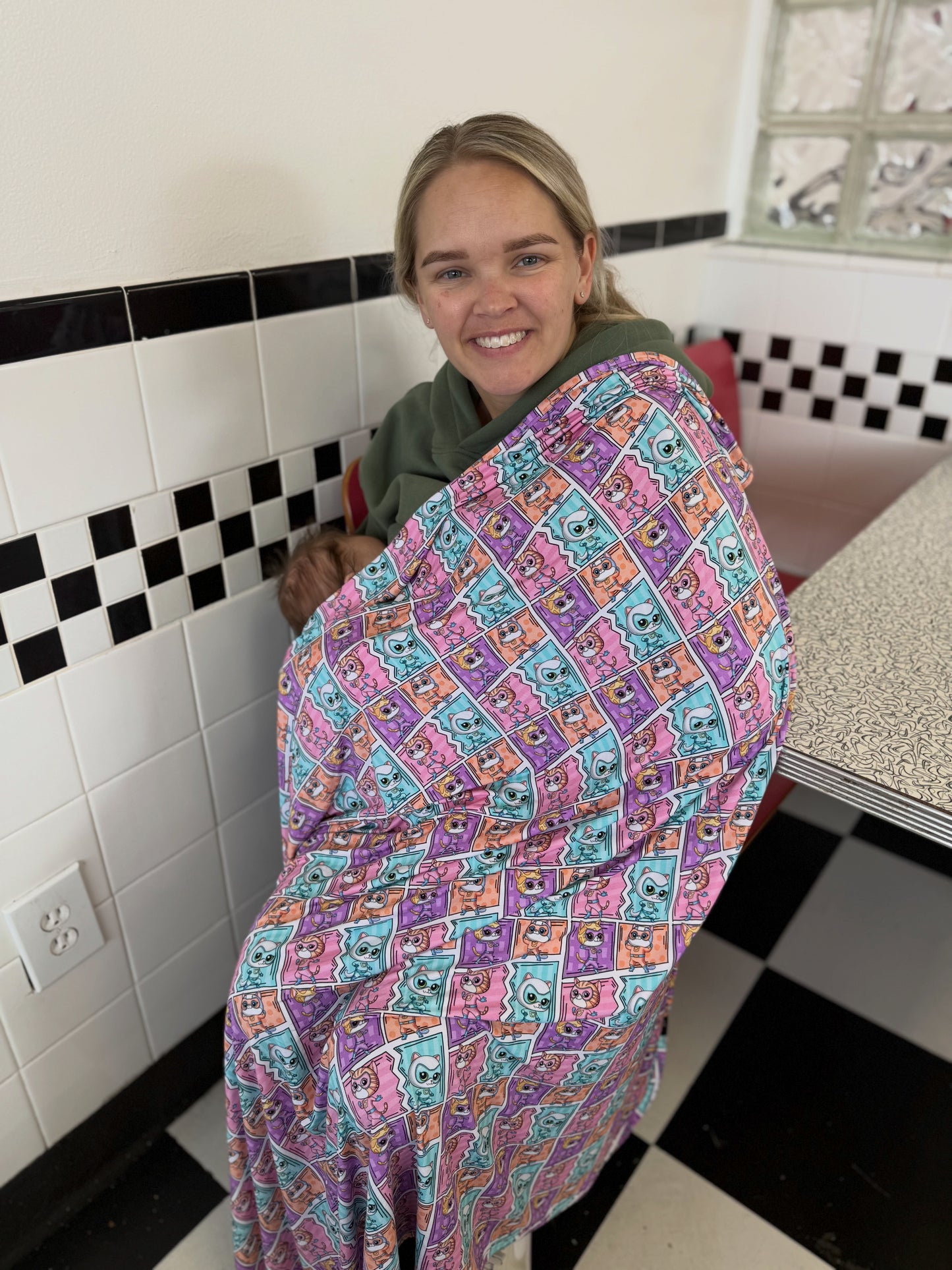 Purr-fect Heroes: Lightweight Blanket