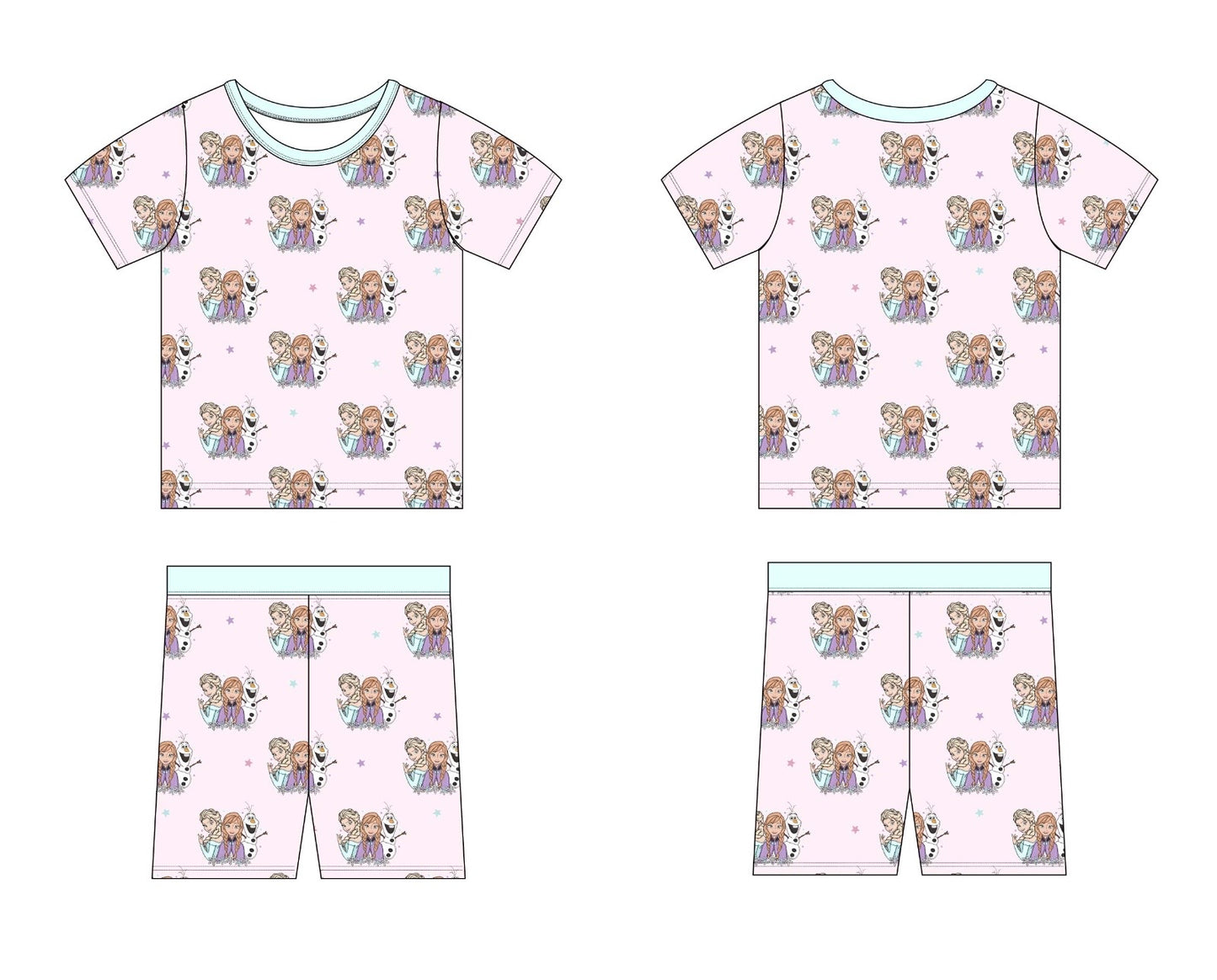 Pink Frost: Short & Tee