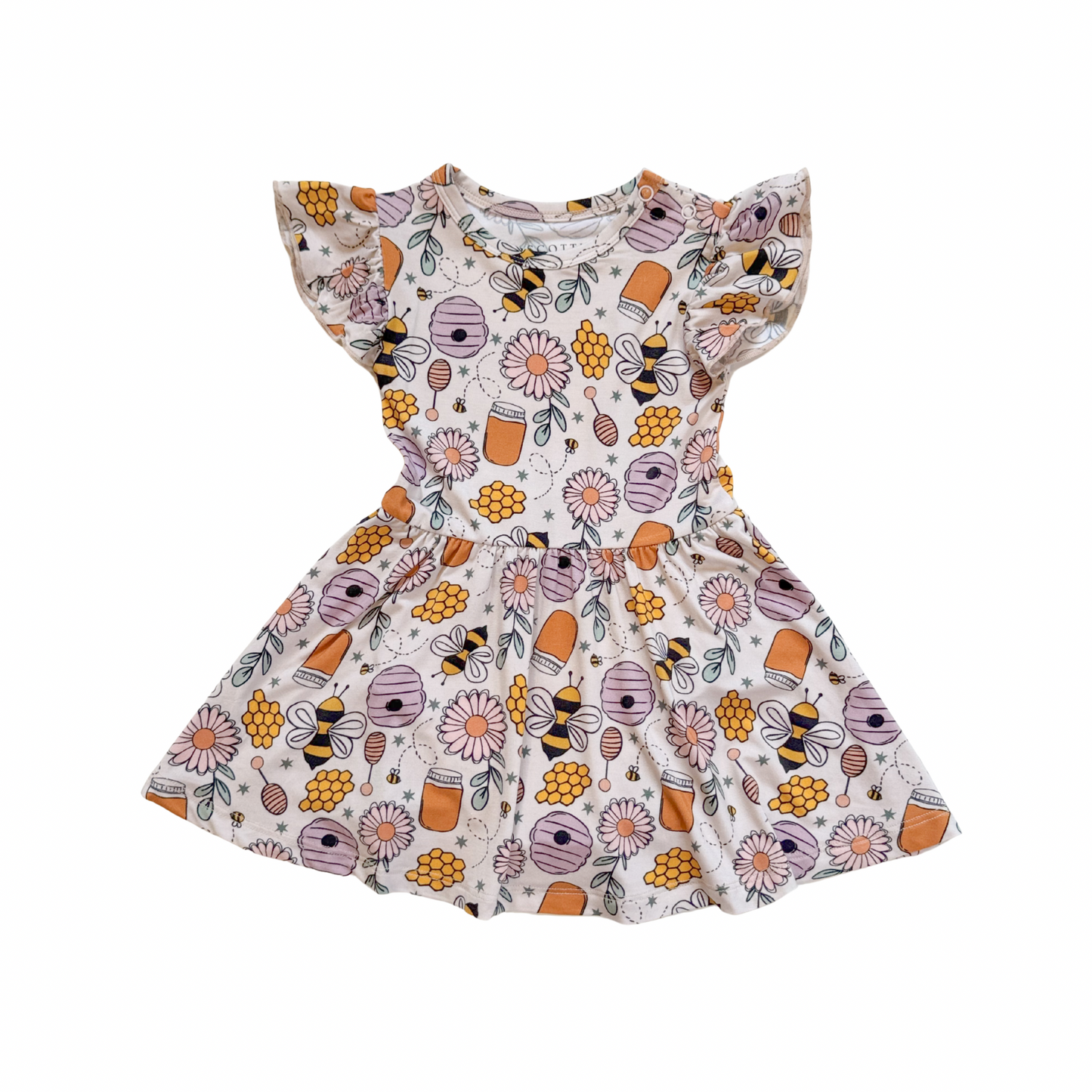 Sweet Honey Bee: Bodysuit Twirl Dress