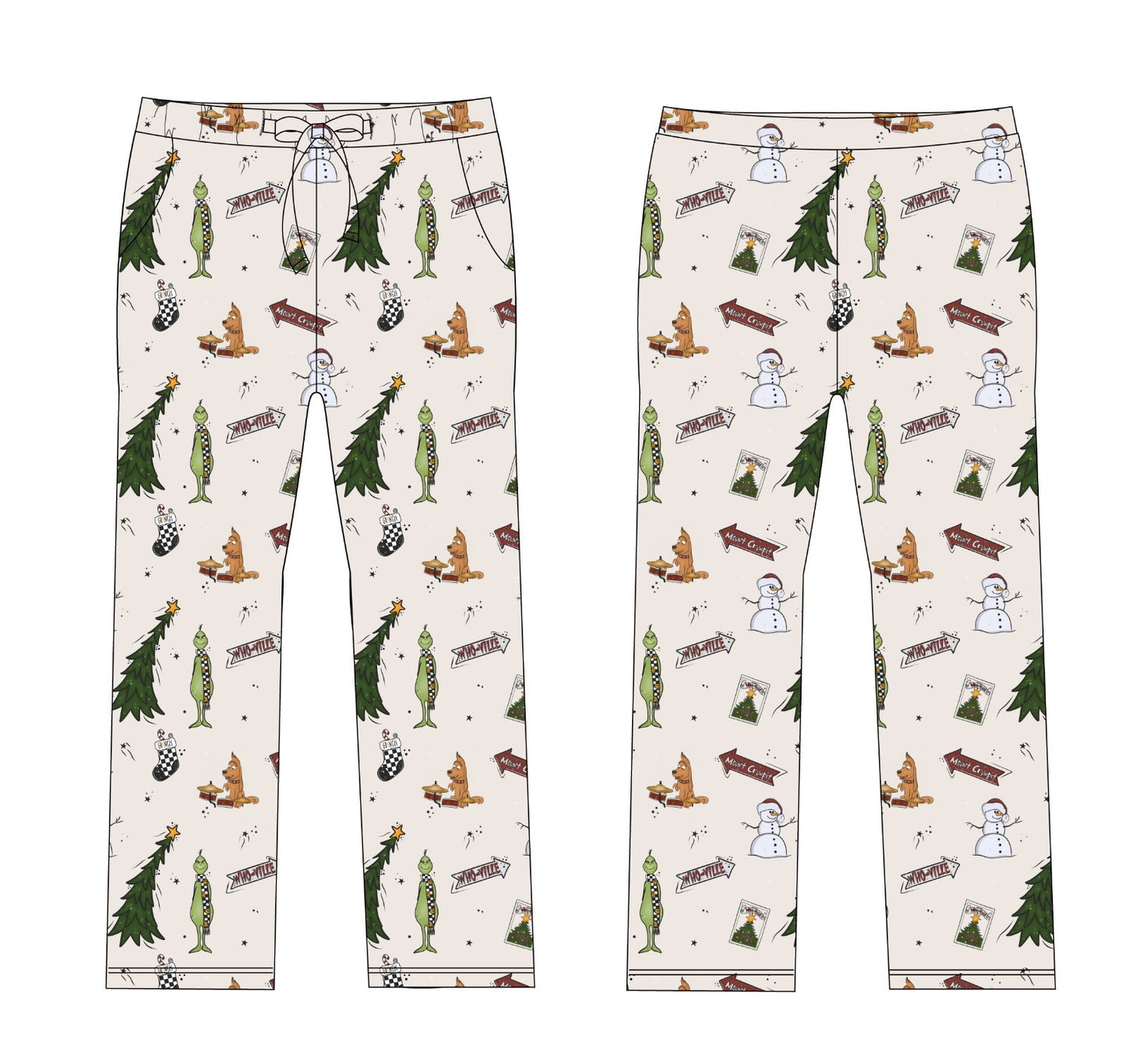 "Holiday-Hooby-Whaty" Dad Pants