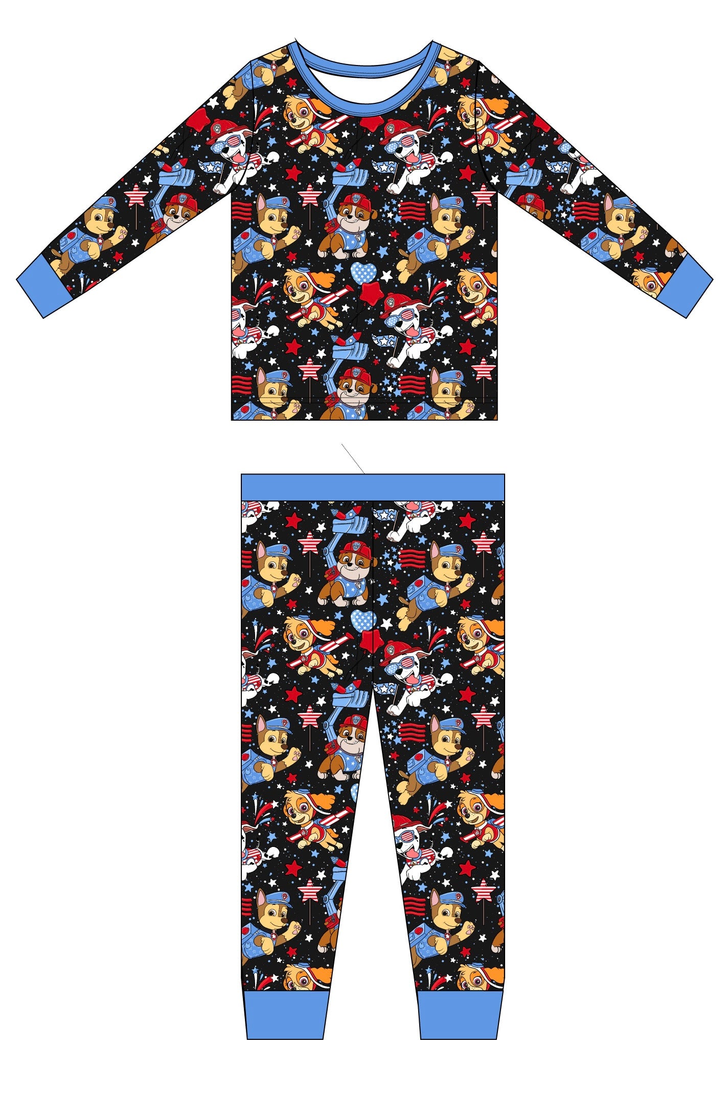 Red, Woof & Blue: 2 Piece Set